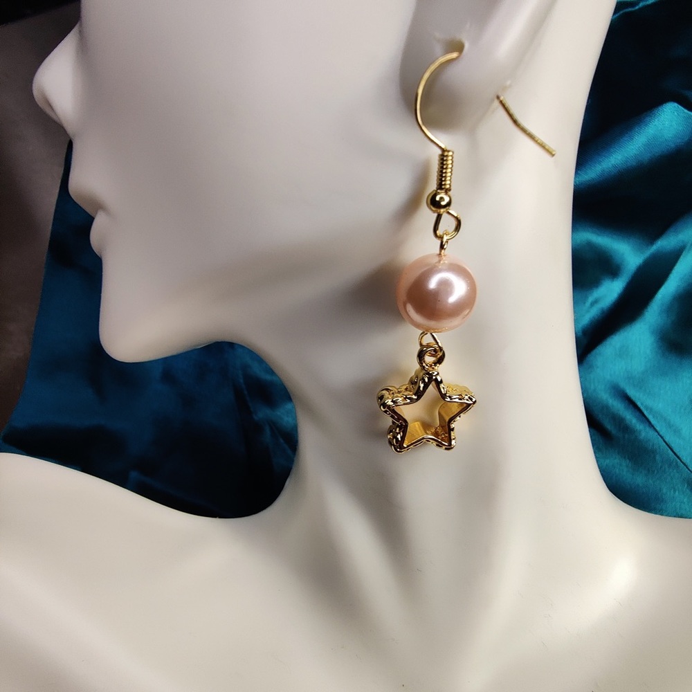 Pearl Earrings, Gold